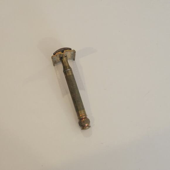 Antique Gillette Safety Razor gold tone Made in USA pat date jan 13, 1920 - Picture 5 of 15